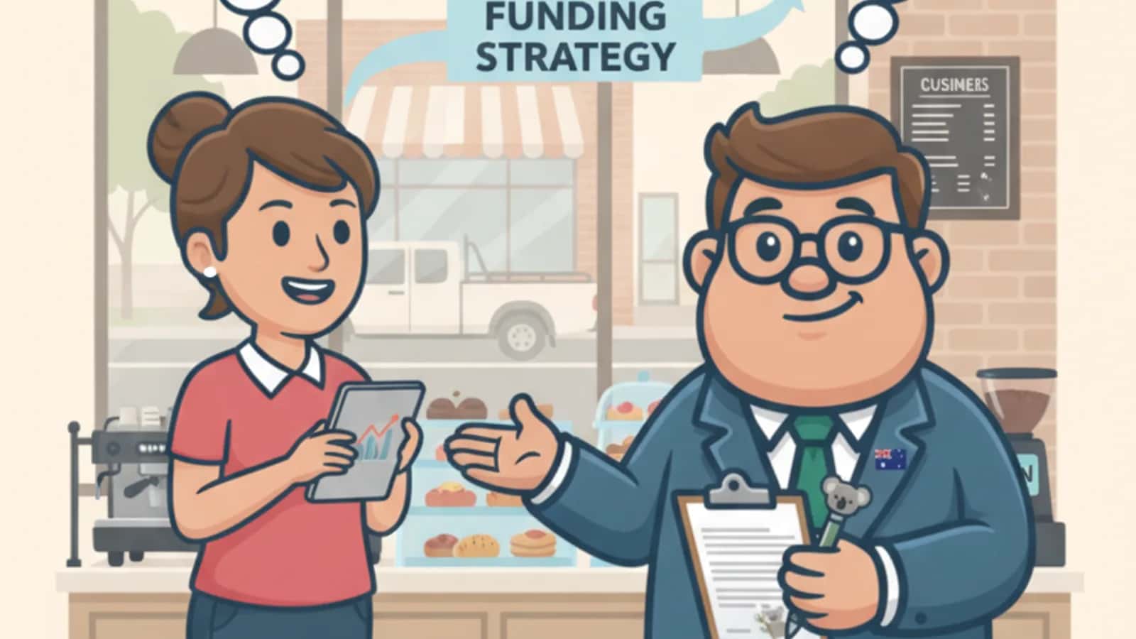 Fred helping a Australian business owner compare Certified Financial Planner or Business Loan Broker: Who Should Advise...