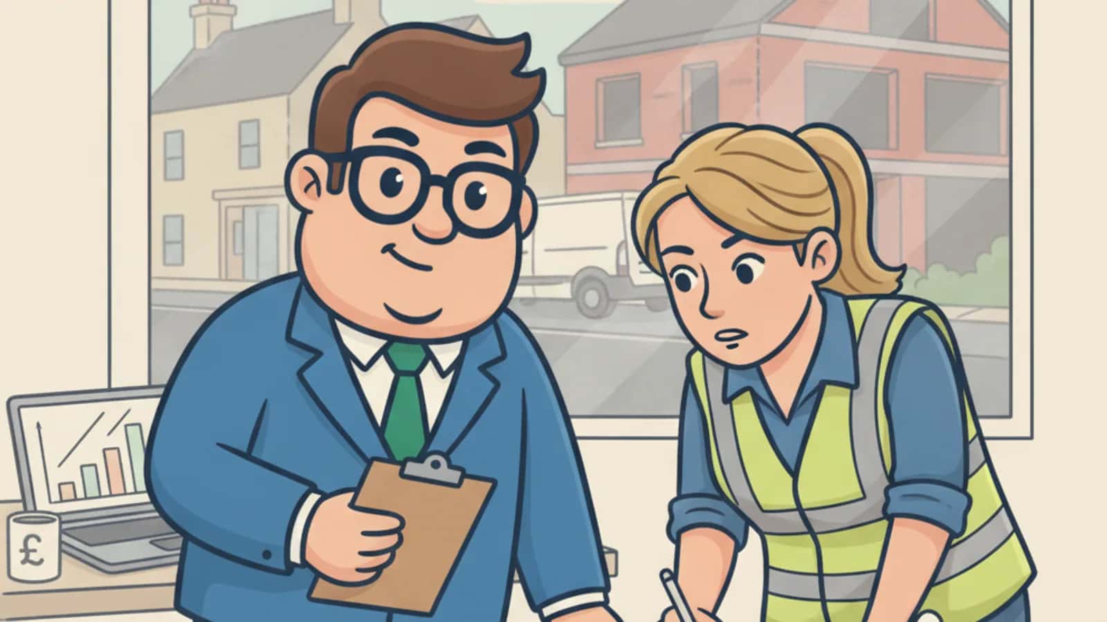 Fred helping a UK business owner compare Development Finance for SPVs: Why Property Schemes Use Special Purpose Vehicles