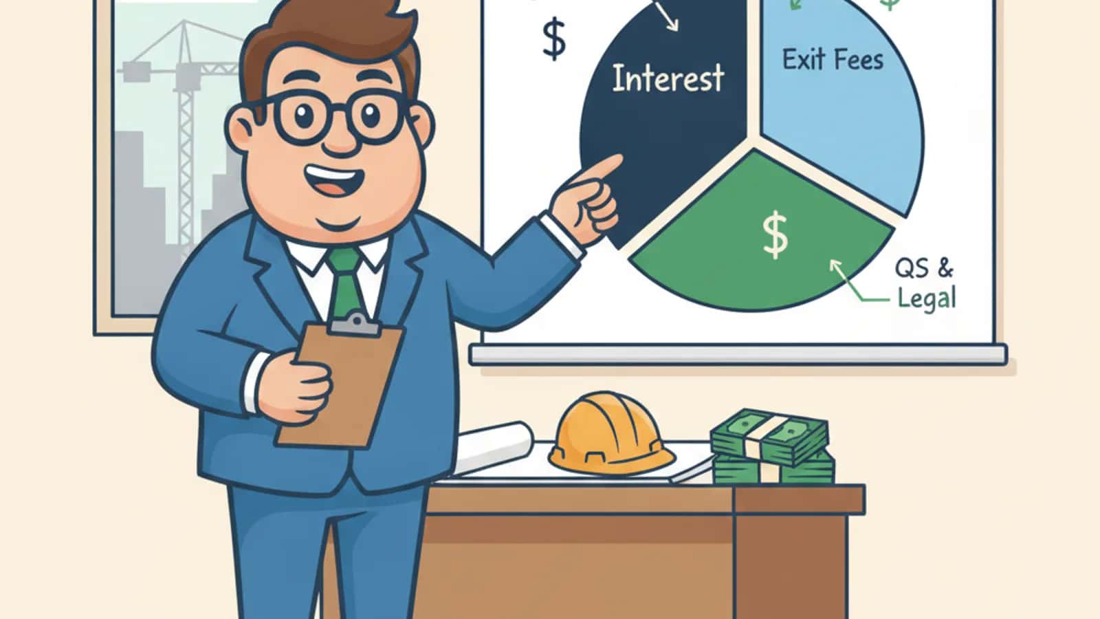 Fred explaining How Is Interest Calculated on Development Finance Loans to a UK business owner