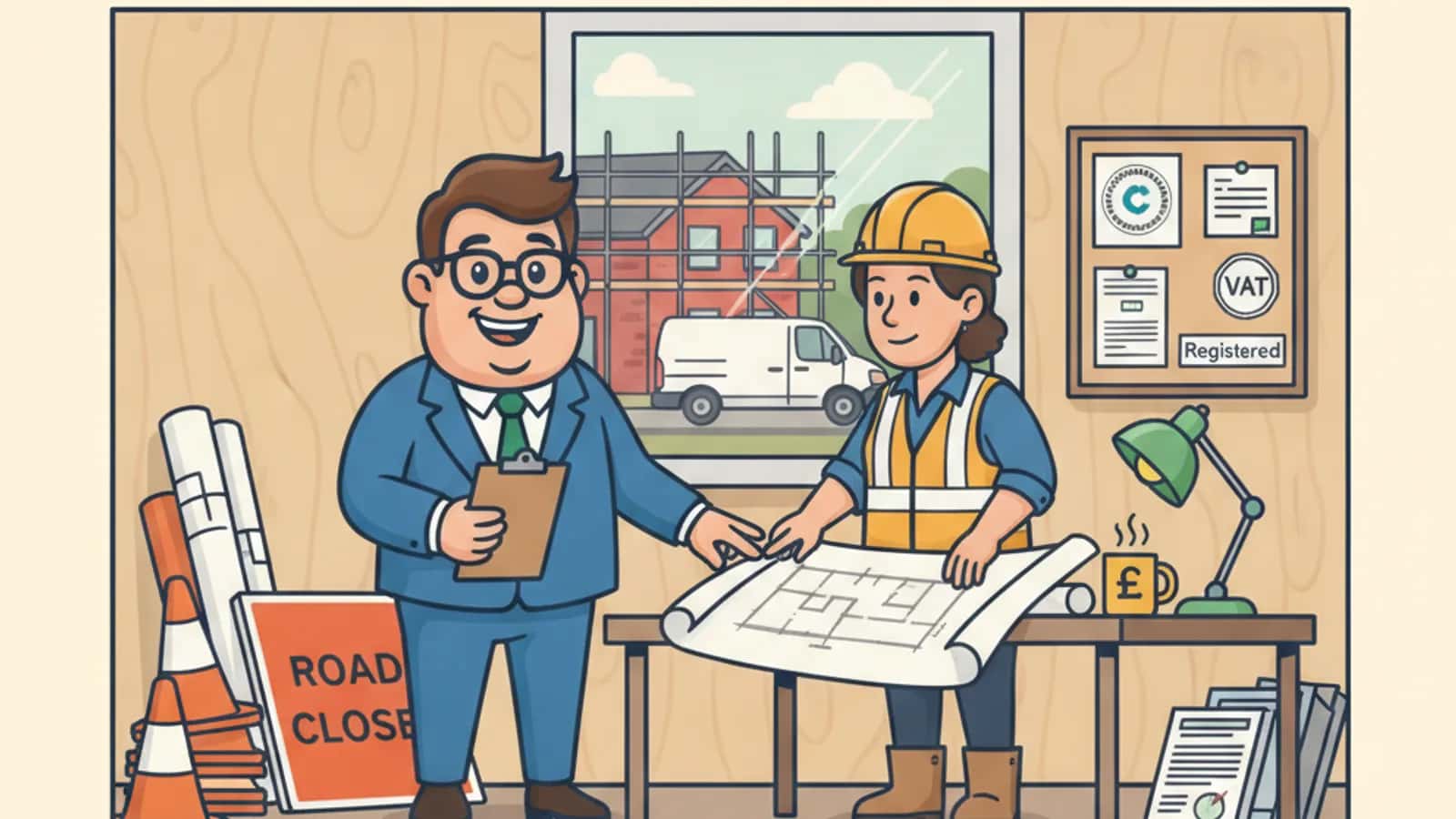 Fred helping a UK business owner compare Development Finance Costs UK: Interest, Exit Fees, QS Fees and Legal Costs