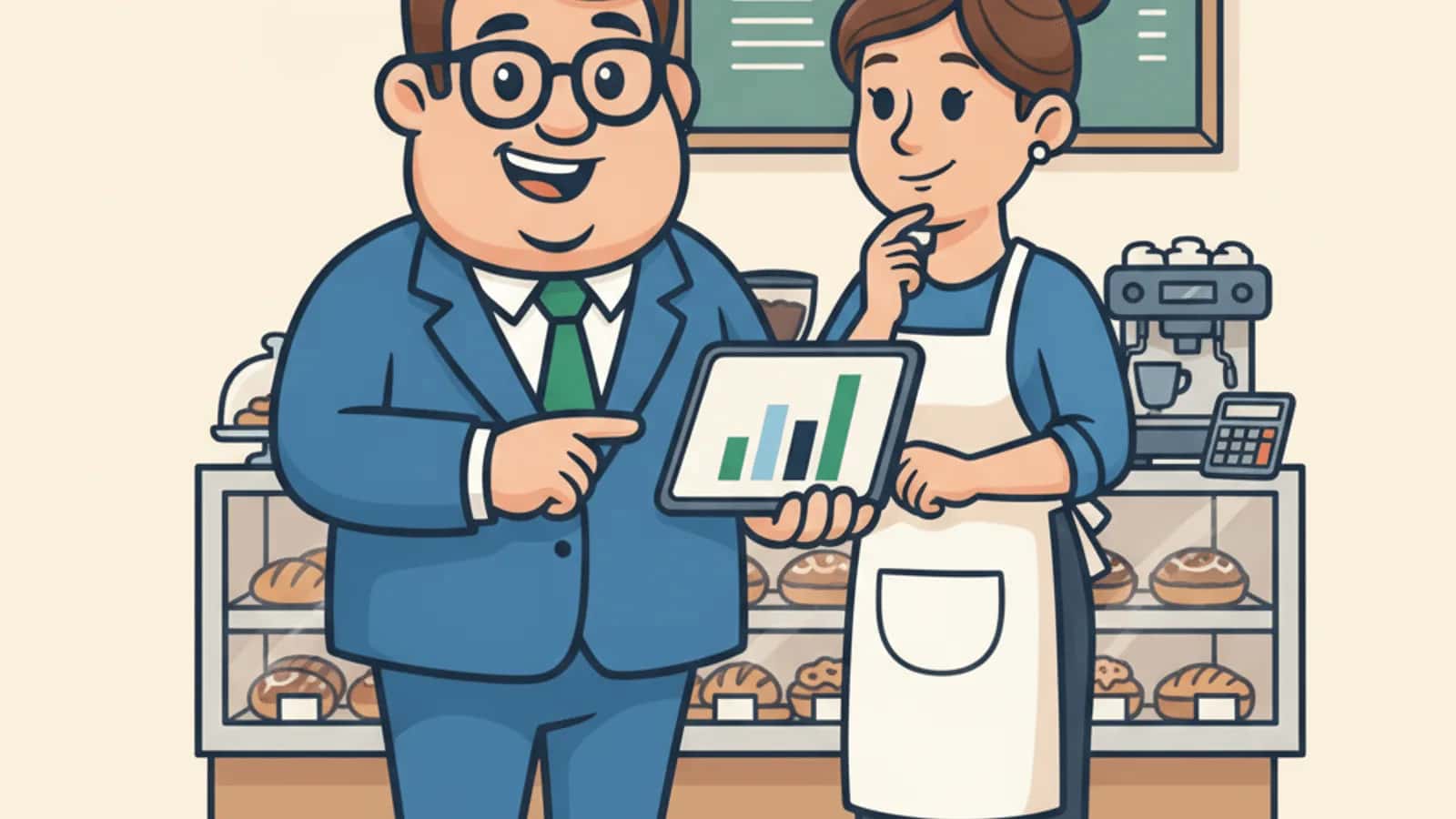 Fred explaining Typical Business Loan Rates Right Now to a UK business owner