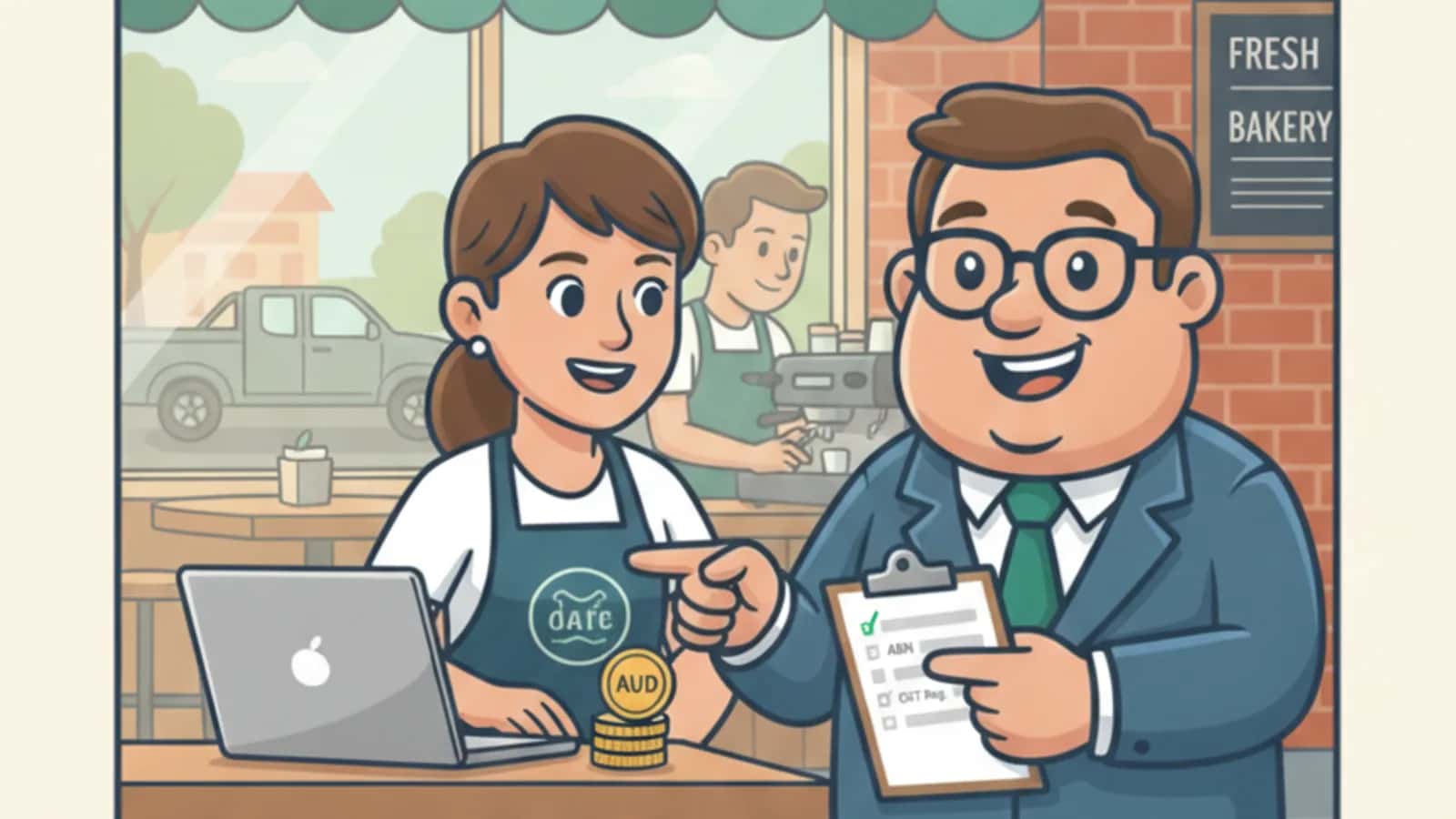 Fred explaining Complete Business Loan Application Checklist for Australian SMEs to a Australian business owner