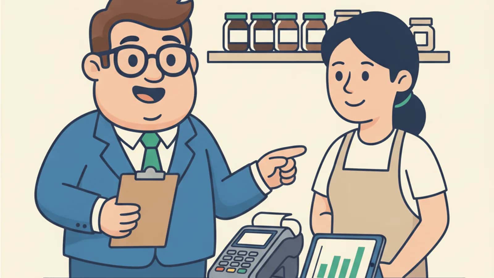Fred helping a UK business owner compare Merchant Cash Advances Work: The Complete UK Guide for 2026