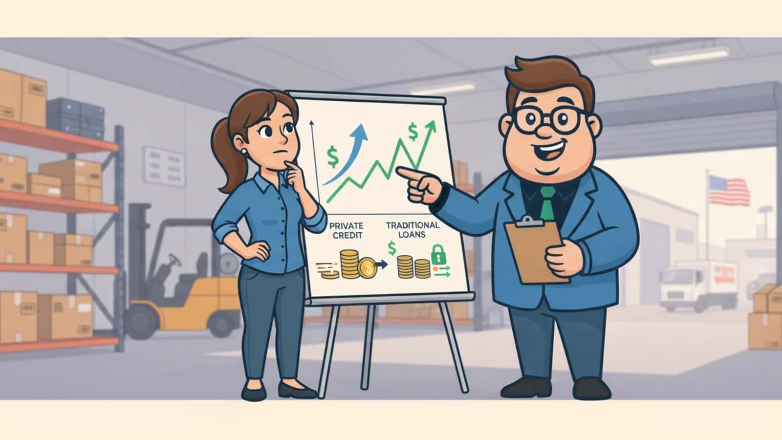 Fred explaining Are Private Credit Rates Cheaper or More Expensive Than Traditional Business Loans to a US business owner