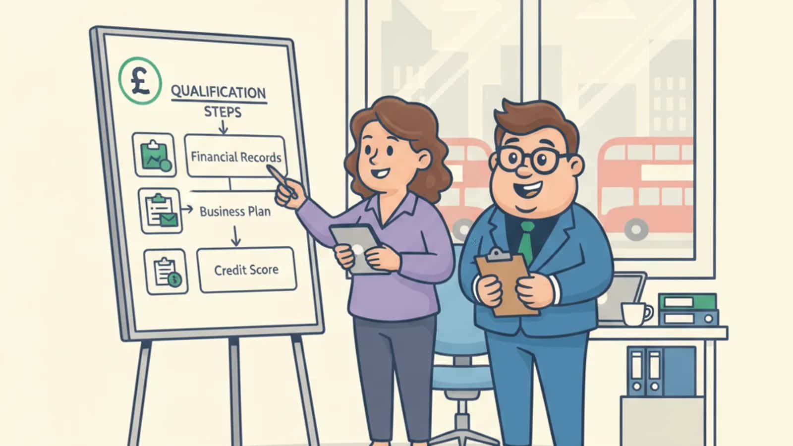 Fred explaining Business Loan and How Do I Qualify to a UK business owner