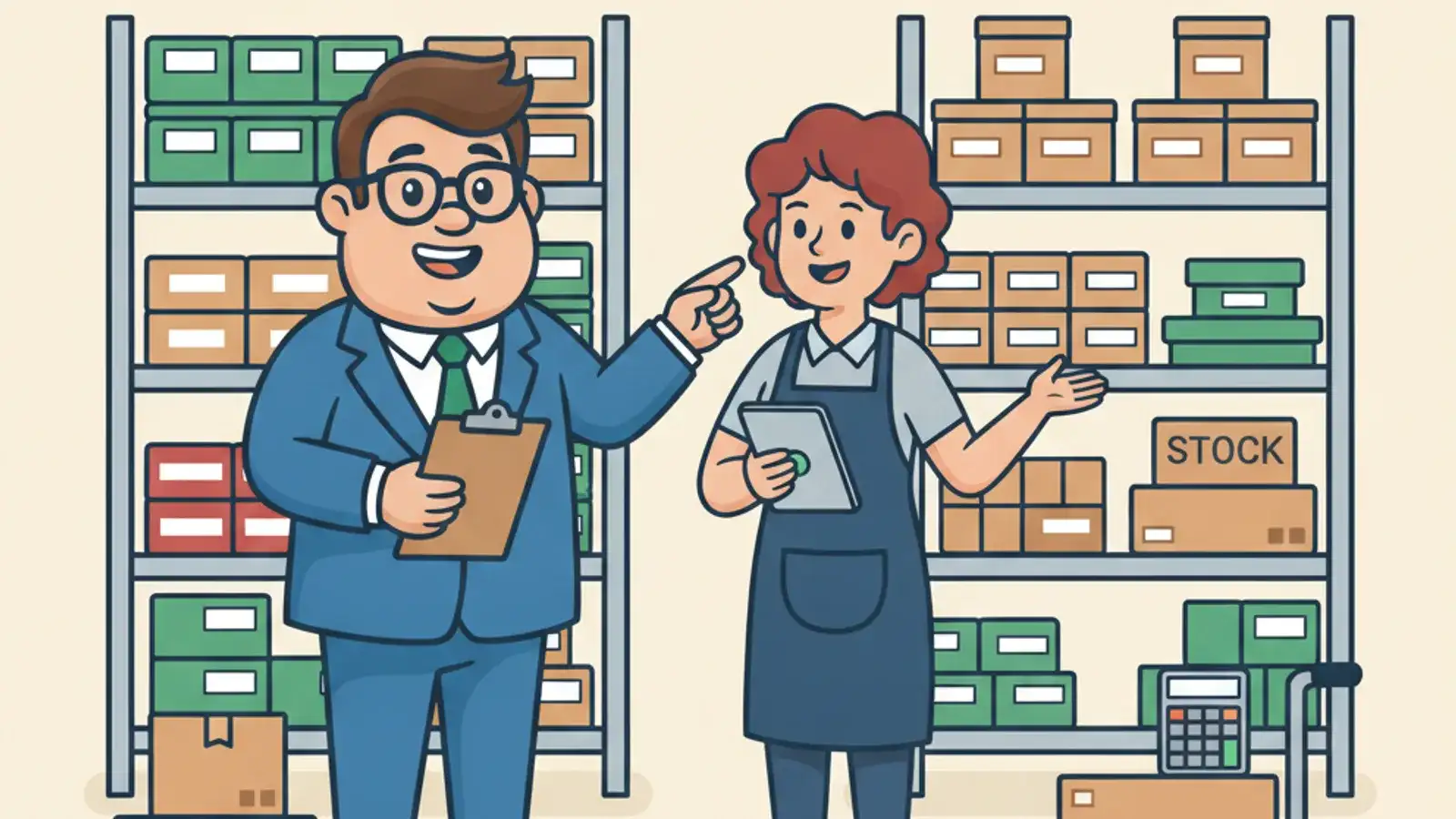 Fred helping a UK business owner compare Business Loans for Stock and Inventory: Fast Funding for UK Retailers