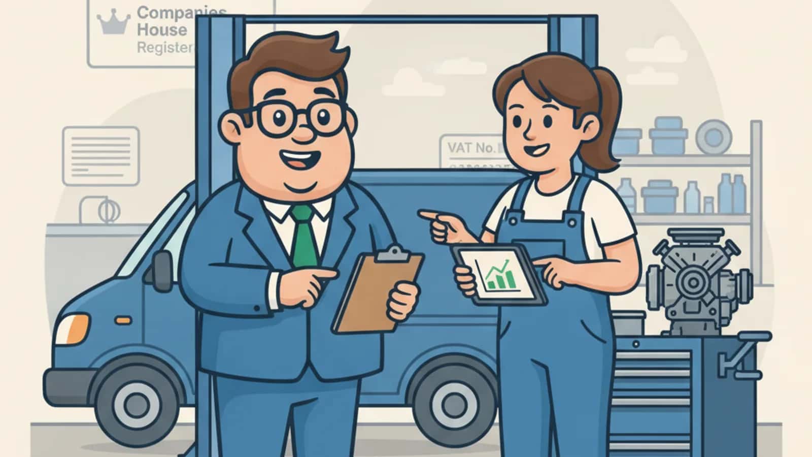 Fred helping a UK business owner compare Types of Asset Finance: Complete Guide to Equipment Funding Options