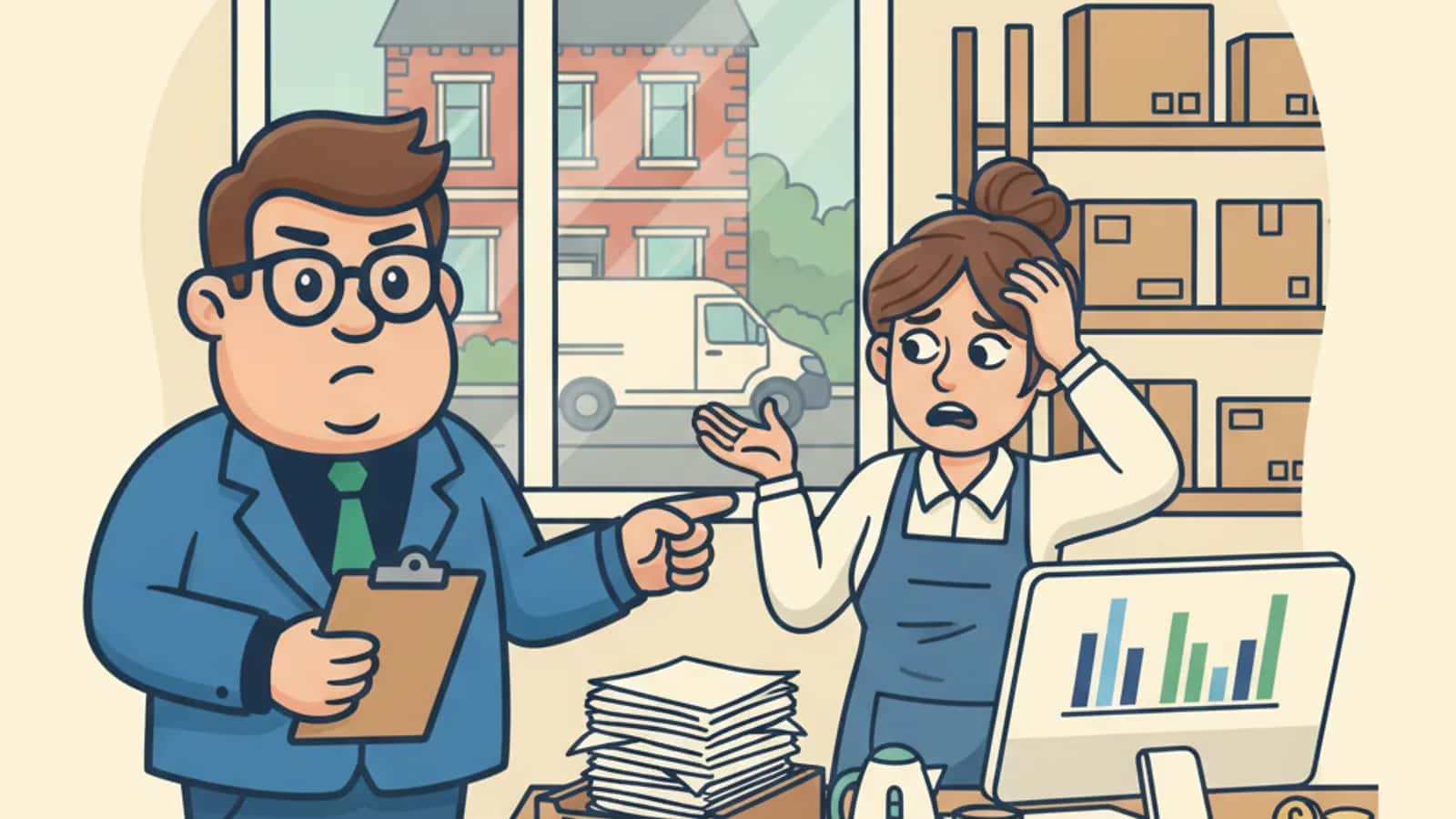 Fred explaining Late Payments Are Still Crippling UK SMEs in 2026 to a UK business owner
