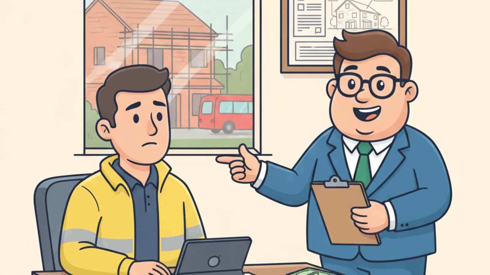 Fred helping a UK business owner compare Development Finance with Adverse Credit: Can Builders Borrow After Defaults or...