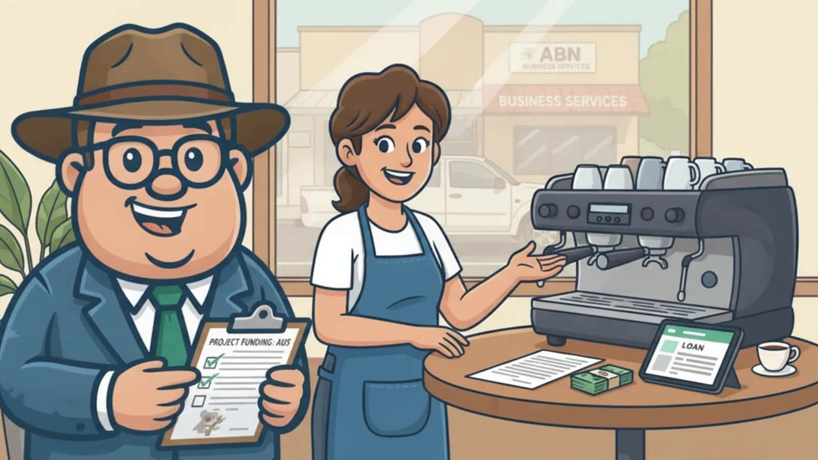 Fred explaining What Does the Australian Business Loan Approval Checklist Actually Cover to a Australian business owner